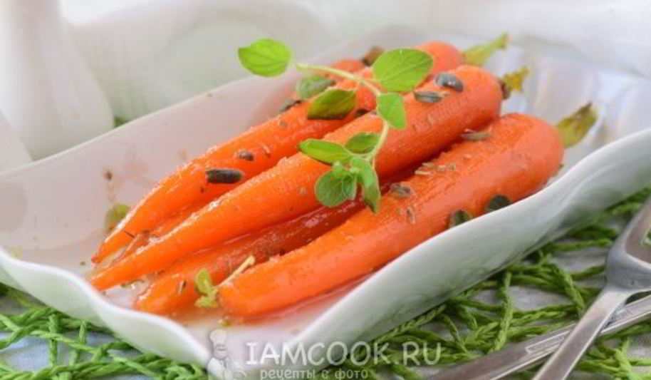 Рецепт гарнир из глазированной моркови с тимьяном