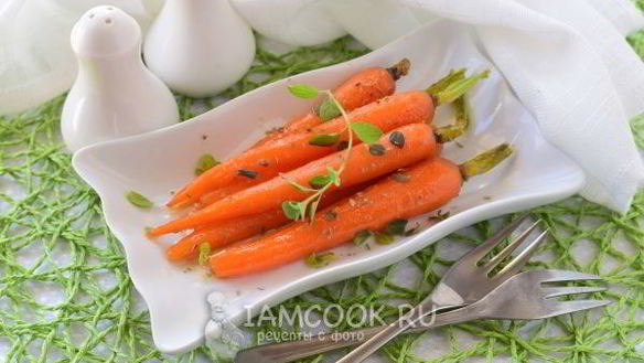 ШАГ 9. гарнир из глазированной моркови с тимьяном