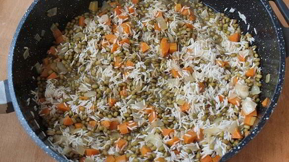 ШАГ 8. гарнир из риса с машем