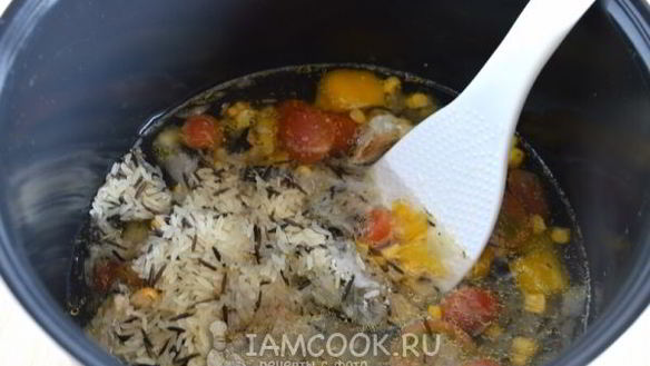 ШАГ 7. гарнир из риса с португальской смесью в мультиварке
