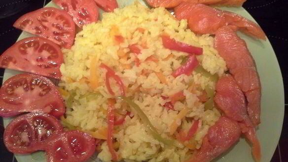 ШАГ 7. быстрый рис с овощами