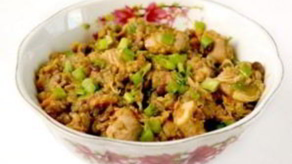 ШАГ 9. чечевица с курицей в мультиварке