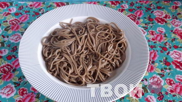 ШАГ 5. гречневая лапша соба с фрикадельками