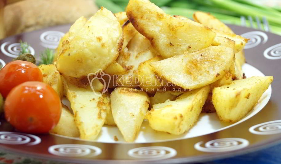 Рецепт картофель дольками в духовке