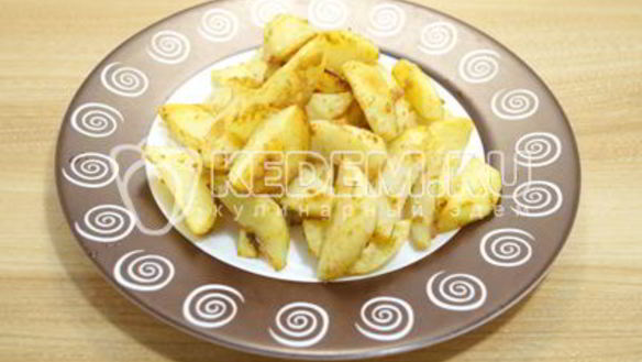 ШАГ 7. картофель дольками в духовке