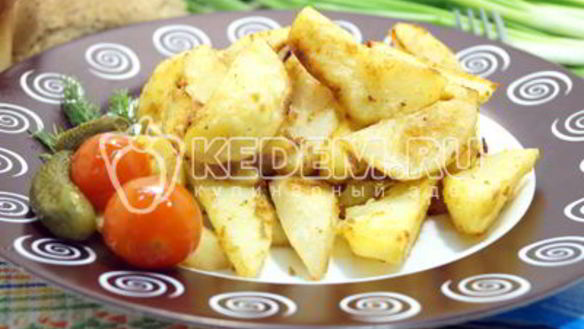 ШАГ 8. картофель дольками в духовке