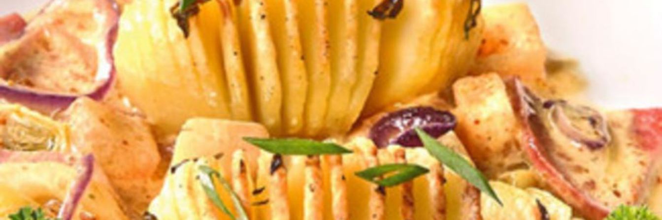 Картофель с ананасом