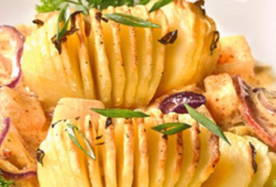 Картофель с ананасом