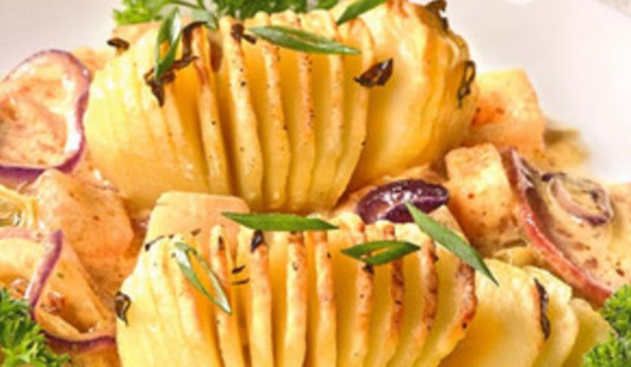 Рецепт картофель с ананасом