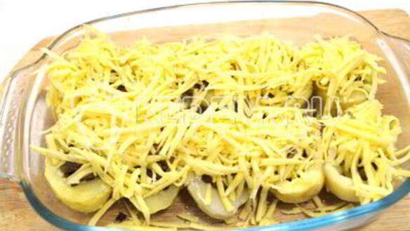 ШАГ 8. картофель с грибами в духовке
