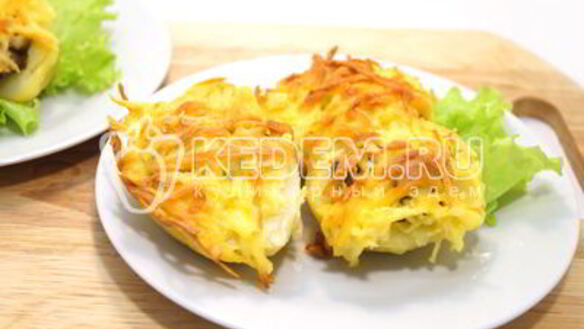 ШАГ 10. картофель с грибами в духовке