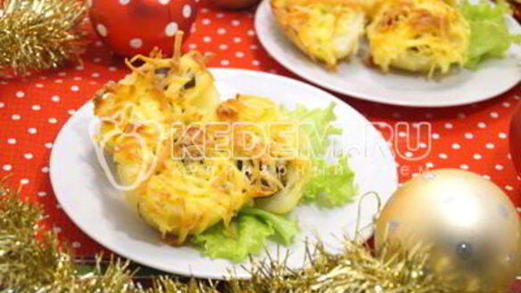 ШАГ 11. картофель с грибами в духовке