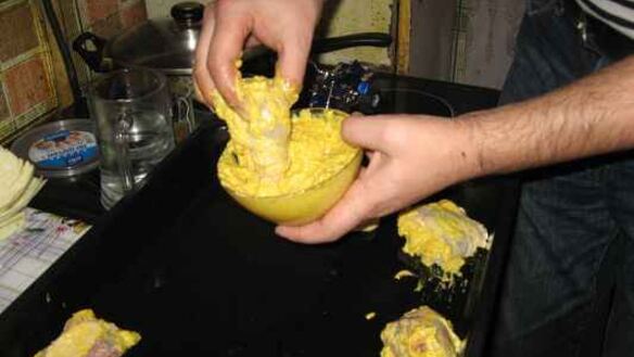 ШАГ 20. картофель с курицей в духовке