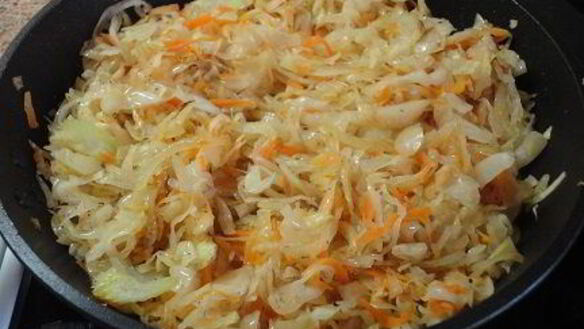 ШАГ 6. картофель с мясом и капустой