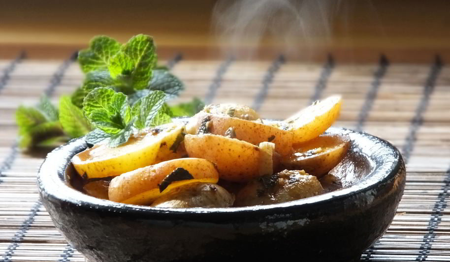 Рецепт картофель с мятой по-алжирски