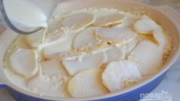 ШАГ 4. картофель со сливками в духовке