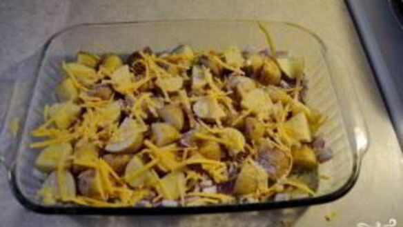 ШАГ 7. картофель со свининой и сыром в духовке