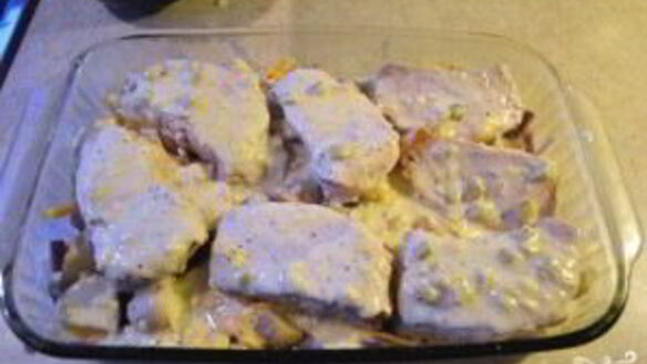 ШАГ 8. картофель со свининой и сыром в духовке