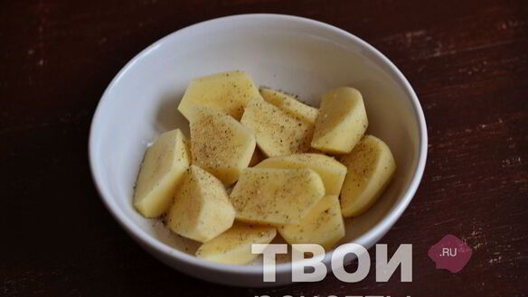 ШАГ 2. картофель в рукаве