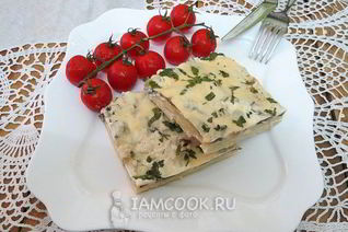 Картошка с белыми грибами в духовке