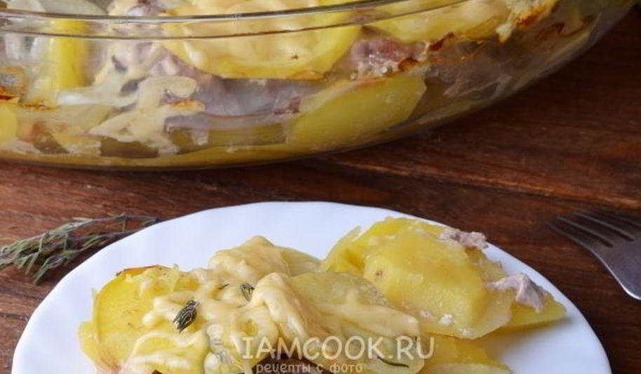 Рецепт картошка с фаршем в духовке