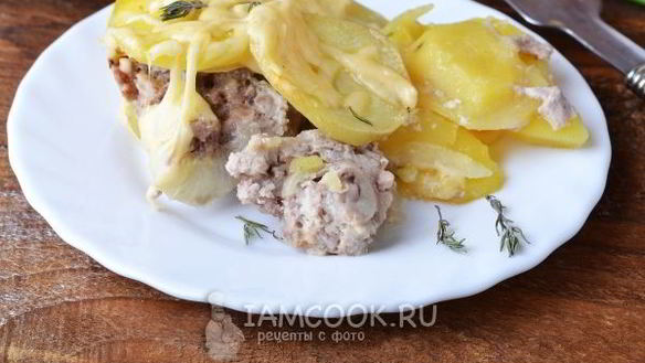 ШАГ 12. картошка с фаршем в духовке