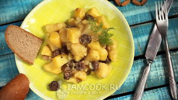 ШАГ 6. картошка с куриными сердечками