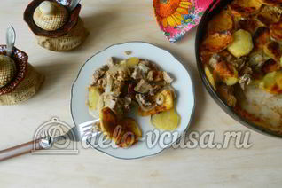 Картошка с мясом в духовке