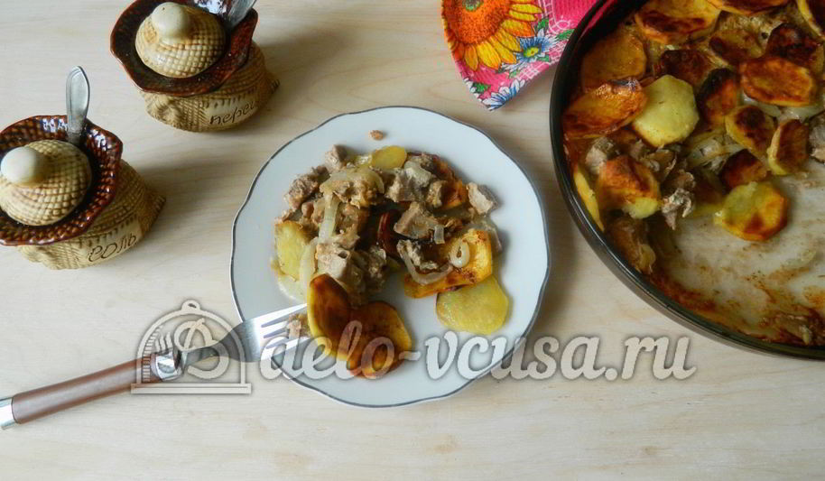 Рецепт картошка с мясом в духовке