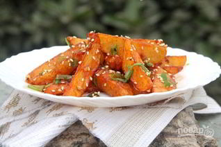 Хрустящая жареная картошка с медом и специями