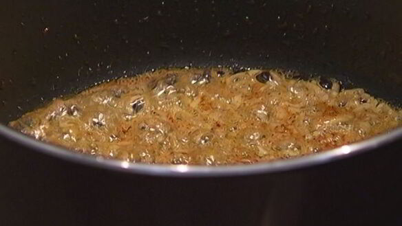 ШАГ 5. красный рис с козьим сыром