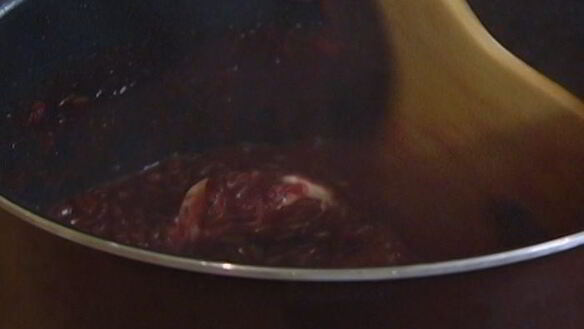 ШАГ 10. красный рис с козьим сыром