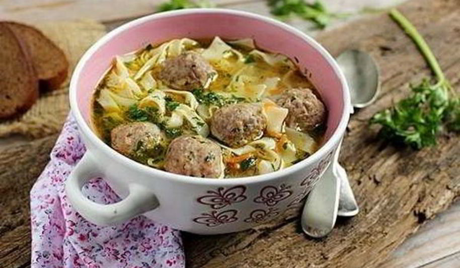 Рецепт лапша с фрикадельками по-домашнему