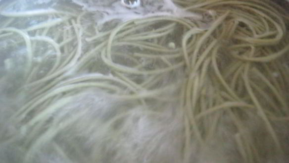 ШАГ 2. лапша зеленый чай с мясным соусом