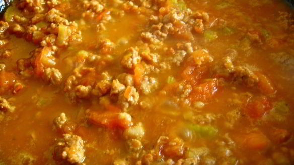 ШАГ 9. лапша зеленый чай с мясным соусом