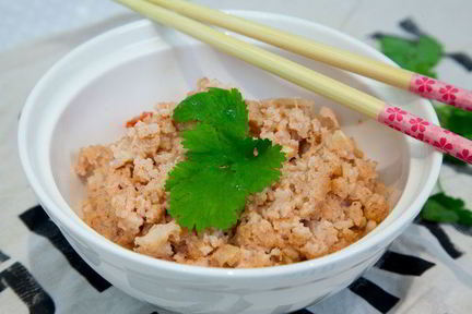 Рис из цветной капусты с овощами