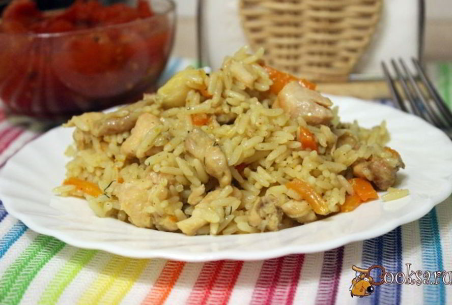 Рис курицей Лимонный аромат в мультиварке