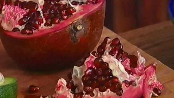 ШАГ 7. рис с бататом, клюквой и гранатом