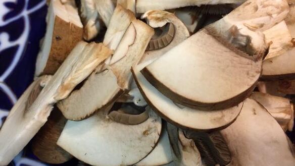 ШАГ 3. рис с грибами и овощами