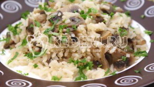 ШАГ 8. рис с грибами в горшочке