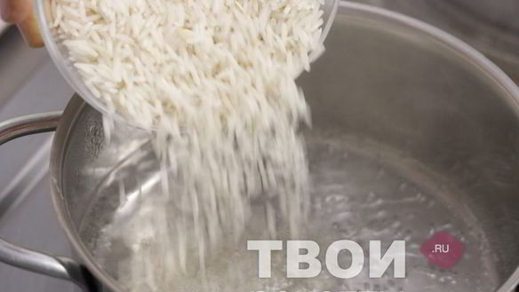 ШАГ 2. рис с грибами