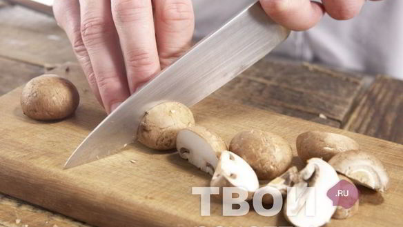 ШАГ 3. рис с грибами