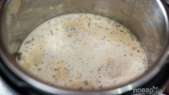 ШАГ 6. рис с курицей и грибами в скороварке