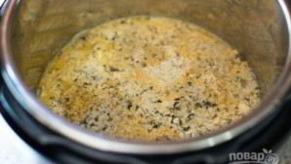 ШАГ 7. рис с курицей и грибами в скороварке