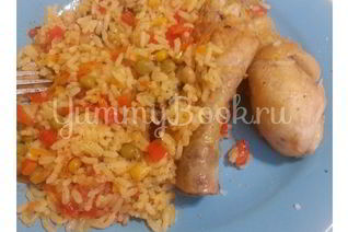 Рис с курицей и овощами