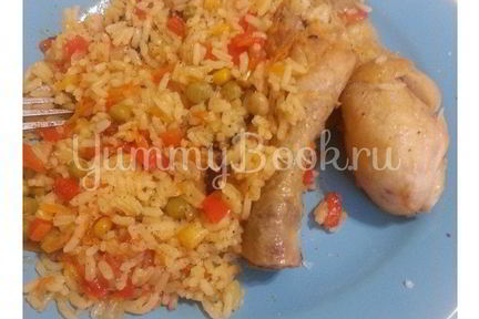 Рис с курицей и овощами