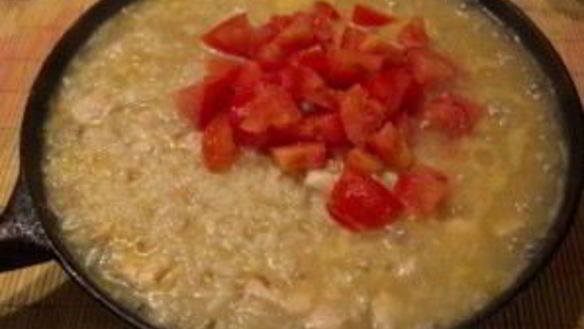 ШАГ 7. рис с курицей и помидорами