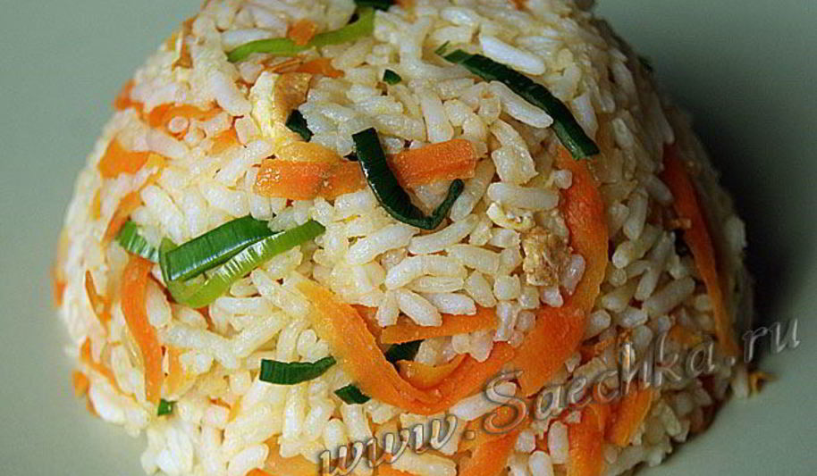 Рецепт рис с овощами