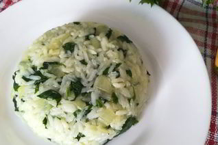 Рис со шпинатом