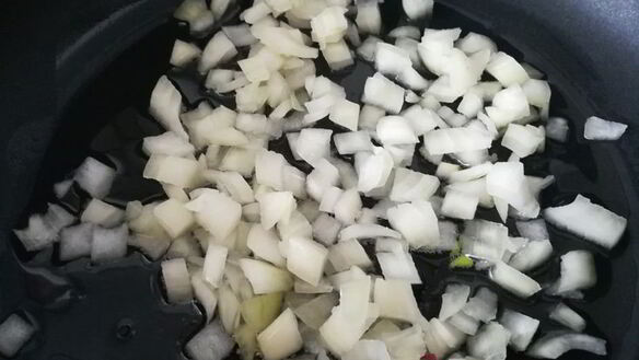 ШАГ 2. рис со шпинатом